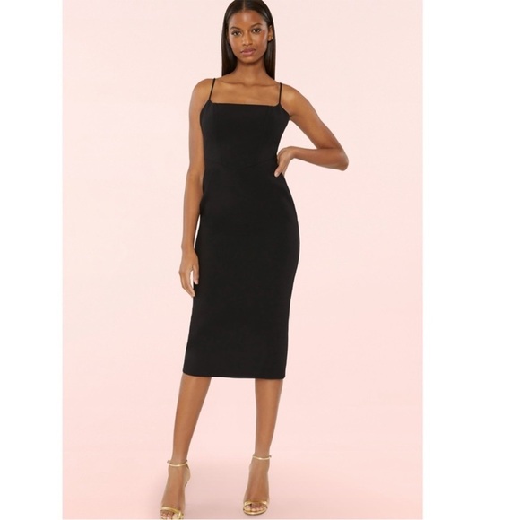 LIKELY Revolve Black Midi Dress Size 6 - Picture 2 of 8